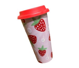 Color Me Mine - Culver City Strawberry Travel Mug