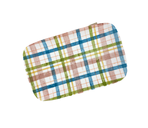 Color Me Mine - Culver City Fall Plaid Plate