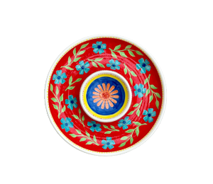 Color Me Mine - Culver City Floral Chip N Dip Bowl