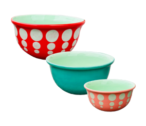 Color Me Mine - Culver City Retro Mixing Bowls