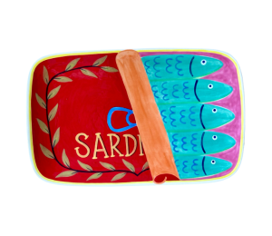 Color Me Mine - Culver City Sardines Dinner Plate