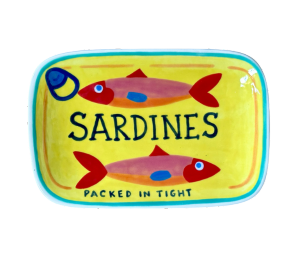 Color Me Mine - Culver City Sardines Appetizer Plate