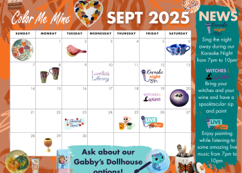 Color Me Mine Culver City September 2025 Calendar